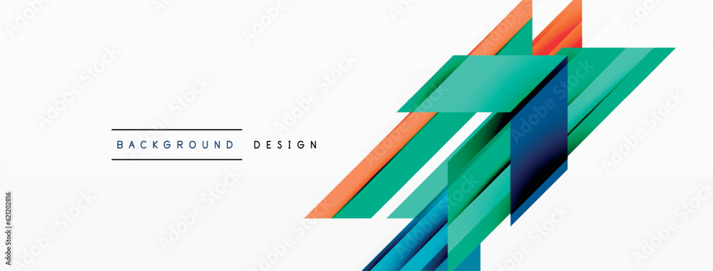 Fototapete visually striking background design featuring dynamic geometric lines and arrows. this captivating c