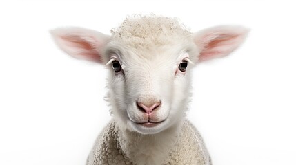 white lamp portrait on white background created using generative AI tools