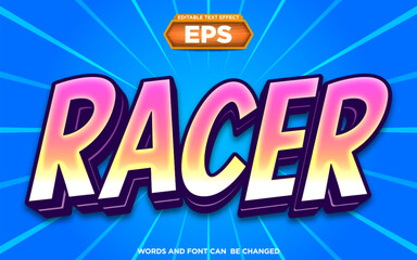 modern cartoon text effect. comic font style. graffiti typography