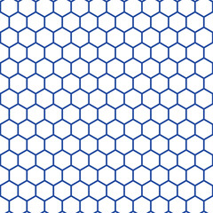 亀甲模様　青　1-2　太