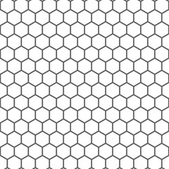 亀甲模様　グレー　1-2　太