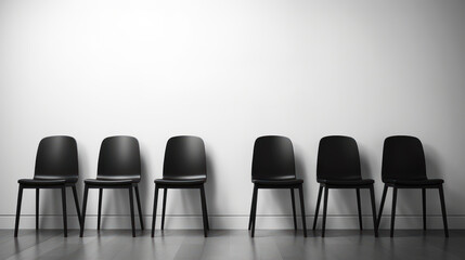 Empty Office Chair, We Are Hiring, Job Vancancy, Searching for a New Job Recruitment. Generative Ai