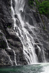 Beautiful Lysefjord waterfall