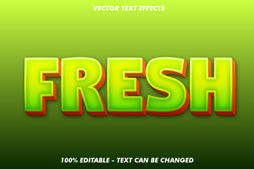 fresh cartoon text effect