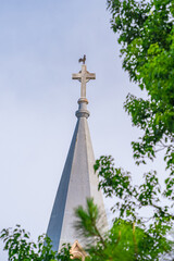 Obraz premium Cathedral chicken. This is a famous ancient architecture in Da Lat city, Vietnam.