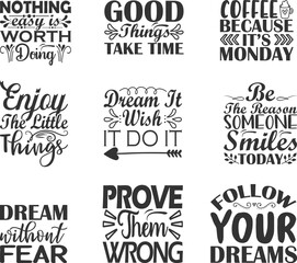 free Inspirational  quotes SVG bundle 