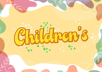 Kids Books Calligraphy, Books Wallpaper, Background For Printables, Web, Banner, Organic Books Cover, Organic Leaves Textured Background