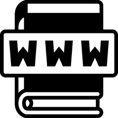 world wide web solid line icon