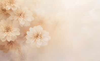Soft beige flower luxury background