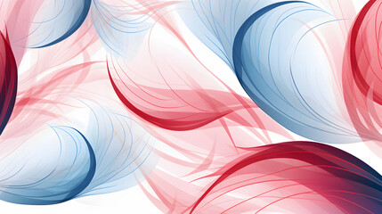 Fluid Waves of Blue and Red in a Trendy pattern background