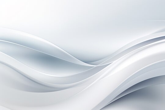 Serene and Pristine White Abstract Background Created with Generative AI © dendyh7
