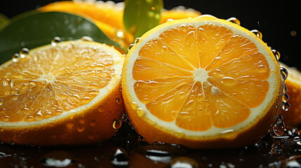 orange and lemon  HD 8K wallpaper Stock Photographic Image