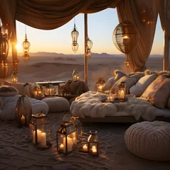 Fototapete Dubai luxury tent dubai