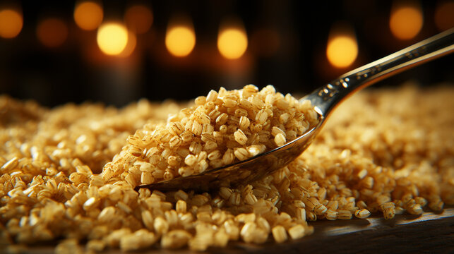 spoonful of cereal  HD 8K wallpaper Stock Photographic Image