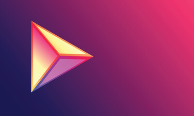 Abstract background with triangles . 3D tringle cube design .