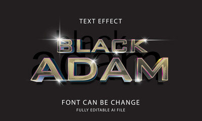 Black Adam Text Effect