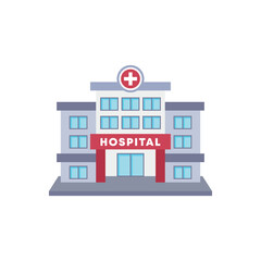 hospital building vector illustration in flat style design