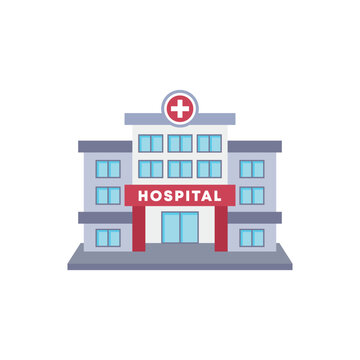hospital building vector illustration in flat style design