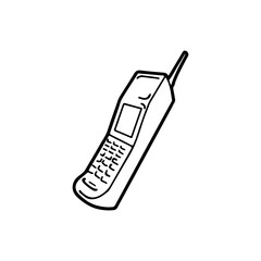 old phone concept vector illustration