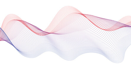 futuristic Line stripe pattern on white Wavy background. abstract modern background futuristic graphic energy sound waves technology concept design