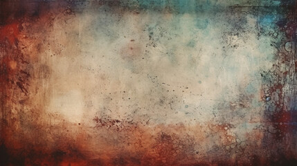 Empty dirty old wall background. Grunge background with copy space. Generative AI