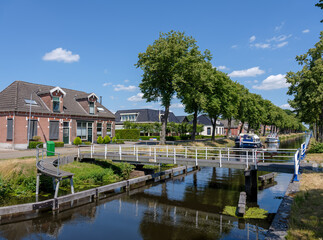 Fototapeta na wymiar Drentsche Hoofdvaart bij Smilde, Drenthe