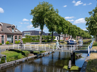 Fototapeta na wymiar Drentsche Hoofdvaart bij Smilde, Drenthe