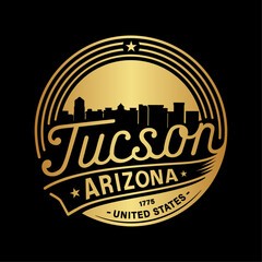 City of Tucson. Tucson Arizona logotype. Vector and illustration.