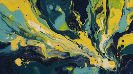 Abstract alcohol ink background with dreamy paint marble - generative ai