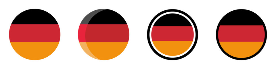  Germany flag vector icons collection