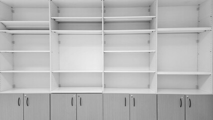 Empty cupboards in the office