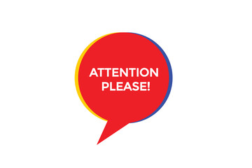 new attention please, level, sign, speech, bubble  banner,
