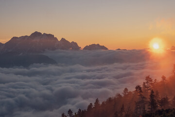 美しい山の風景