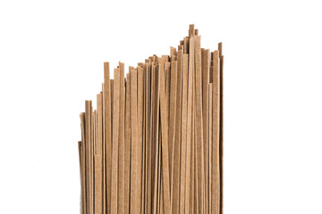 Pasta pack buckwheat, Italian cuisine and diet food for vegetarians. Transparent background, png.