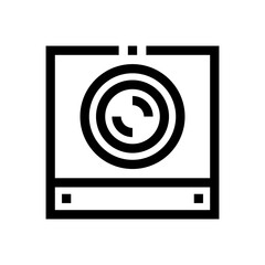 compact disc outline icon