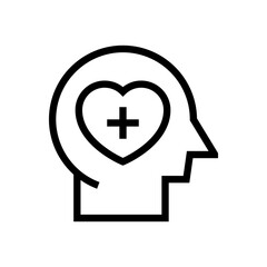 physical wellbeing outline icon