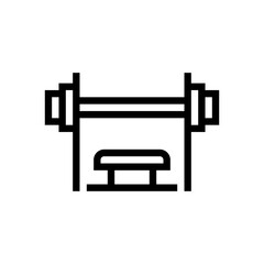 weightlifting outline icon
