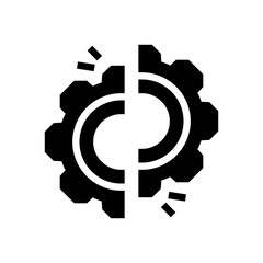 disruption glyph icon
