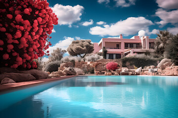 ibiza villa has a swimming pool