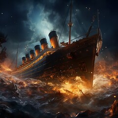 The Titanic if it were still there today