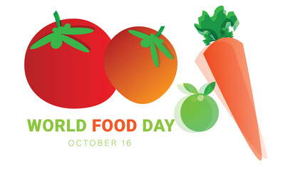 world food day. background, banner, card, poster, template. Vector illustration.