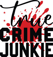 true crime svg design eps file