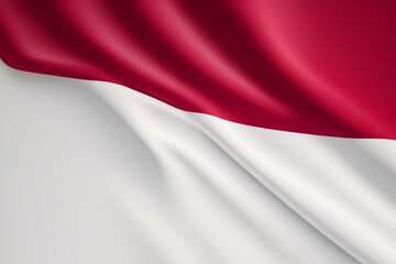 Obraz premium 3d realistic Indonesian Flag background