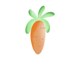 carrot with leaves