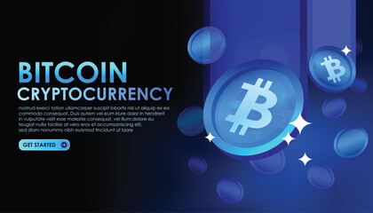 Bitcoin cryptocurrency vector