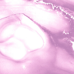 Pink Paint Drop. Crystals Illustration. Neon