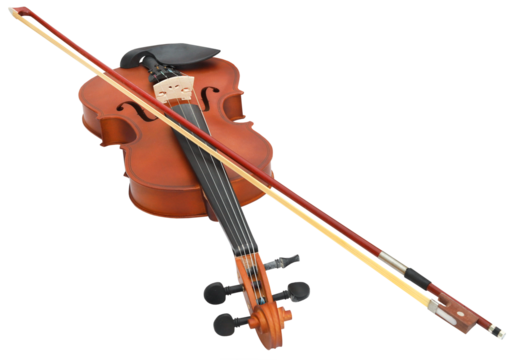 Violin isolated