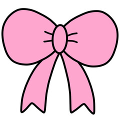pink ribbon bow