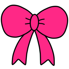 pink ribbon bow