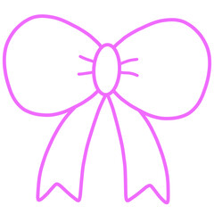 pink ribbon bow